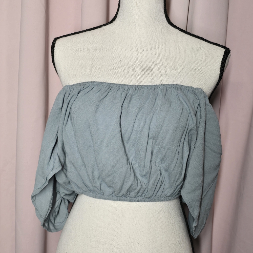 Blue Cropped Top